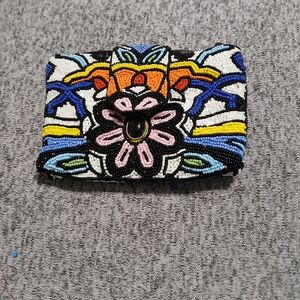 Mary FRANCES Colorful Beaded Clutch